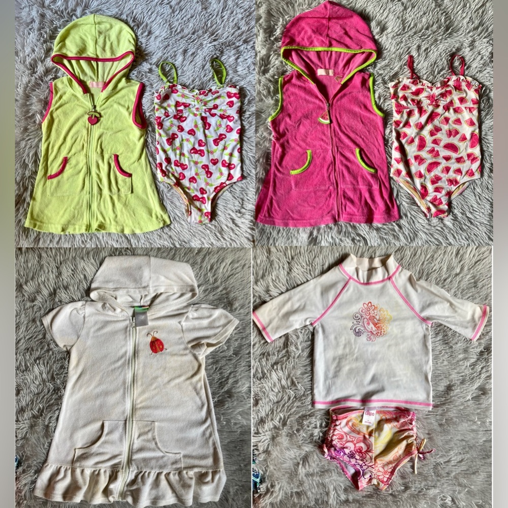 Girls’ swimsuits and coverups size 3T
